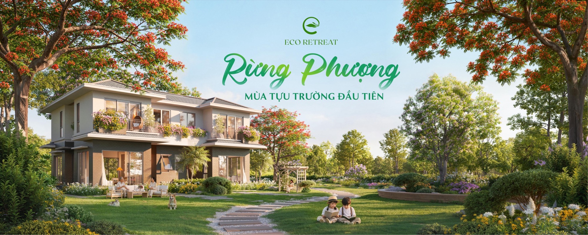 Phối cảnh phân khu Rừng Phượng Eco Retreat