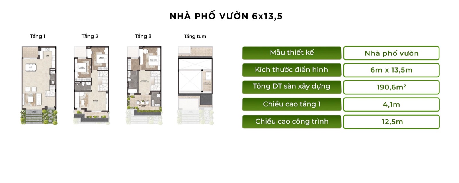 Nhà phố vườn — hình 6