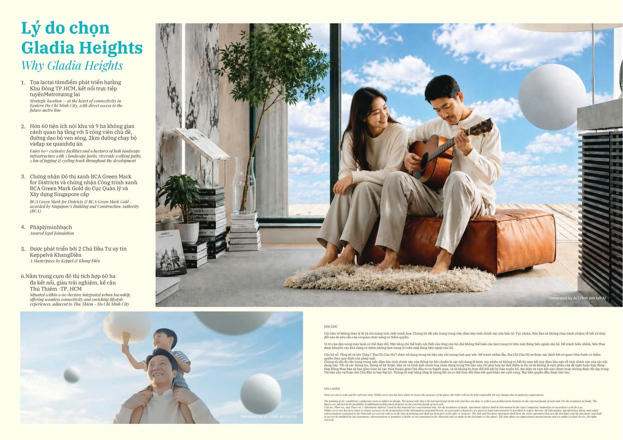Infographic 6 lý do chọn Gladia Heights