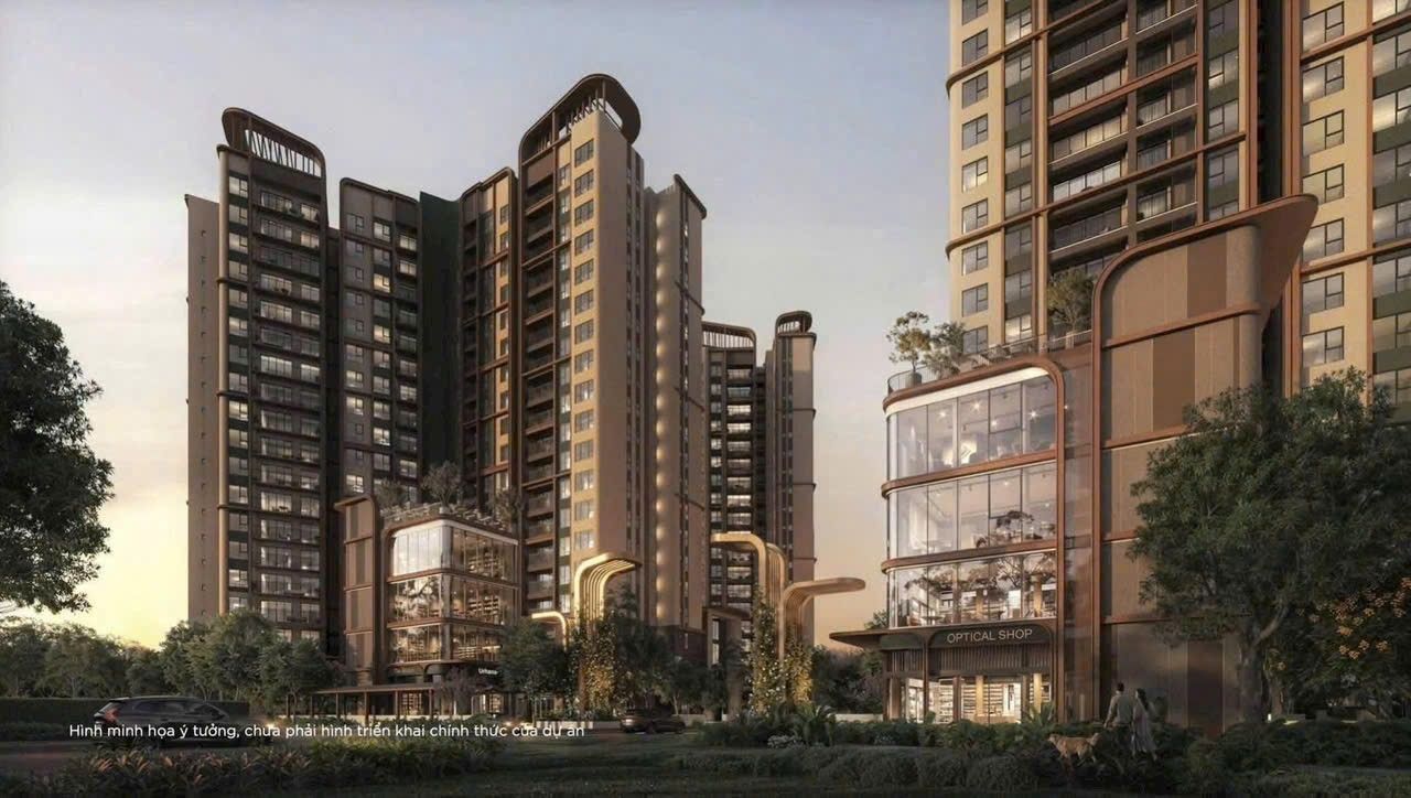 Phối cảnh tháp căn hộ