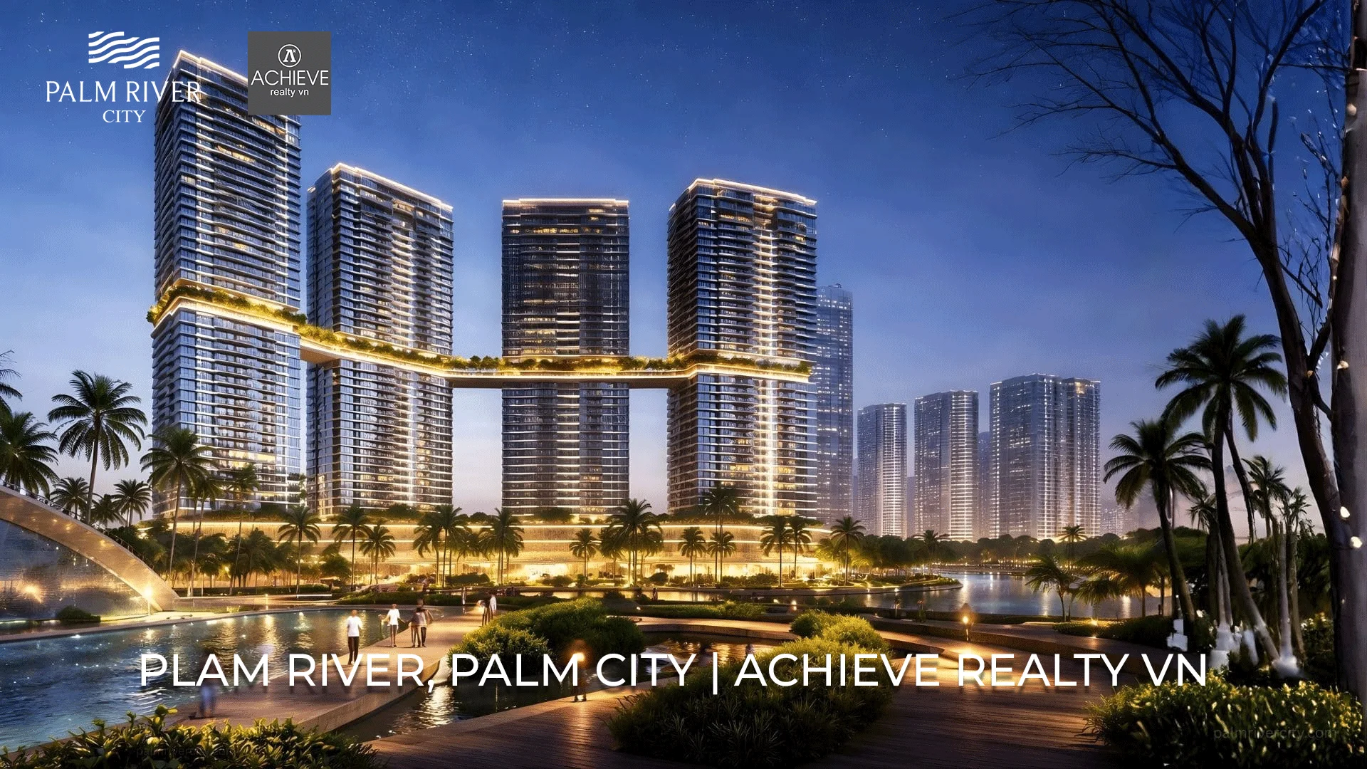 Palm River về đêm ven sông