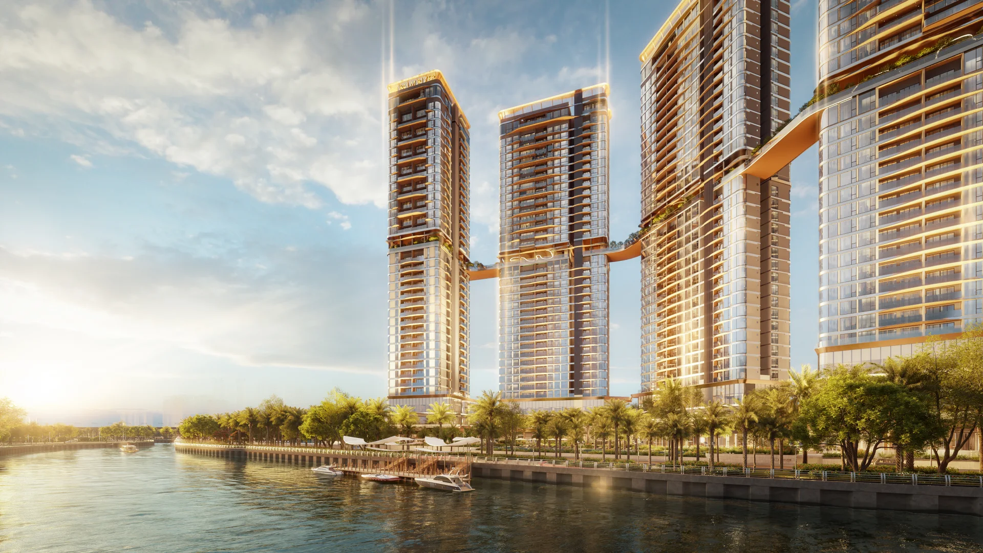 Palm River phối cảnh ven sông